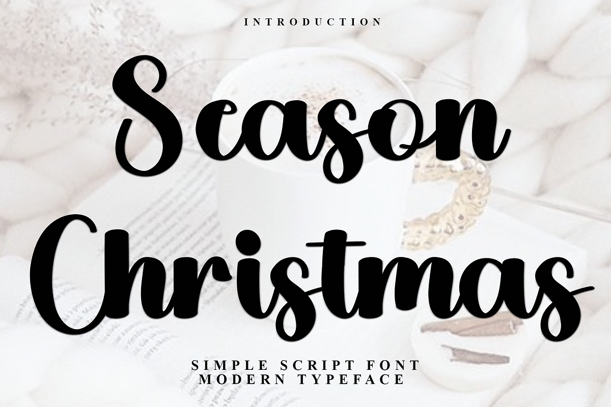 Season Christmas, a Handwritten Font by InermediaSTUDIO (Photo 1 of 8)
