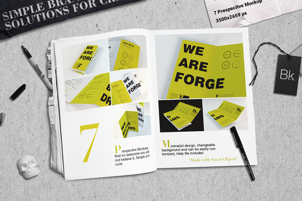 Brochure Mockup - Forge, a Print Template by BrandKick (Photo 5 of 5)