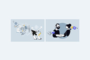 Creative Business Banners, a Person Illustration by PureSolution (Thumbnail 7 of 12)