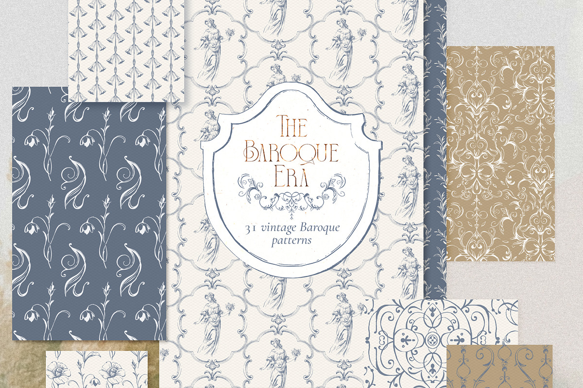The Baroque Era- Vintage Vector set, a Decorative Illustration by Pamyatka Shop (Photo 18 of 23)