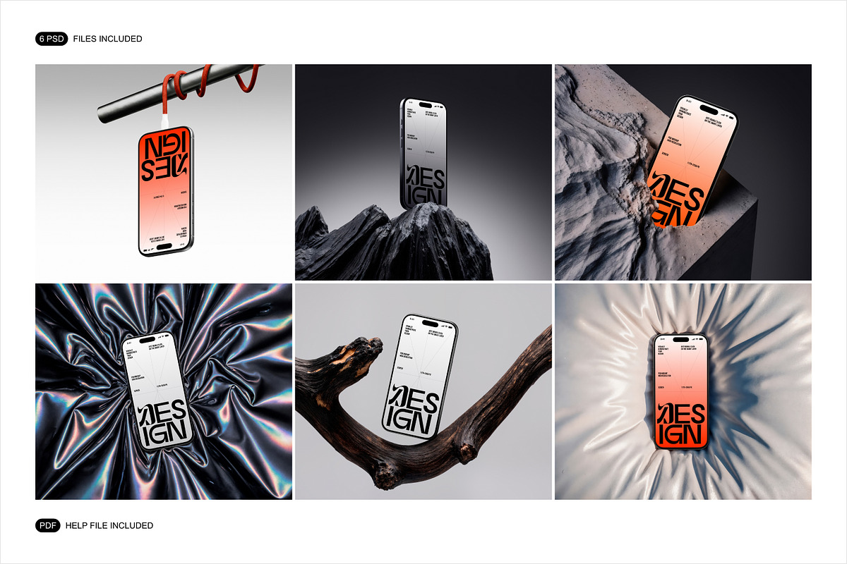iPhone 17 Pro Scene Mockup, an iPhone Mockup by Renderteam (Photo 2 of 8)