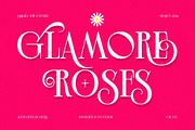 Glamore Roses, a Serif Font by saskaratype (Thumbnail 1 of 8)