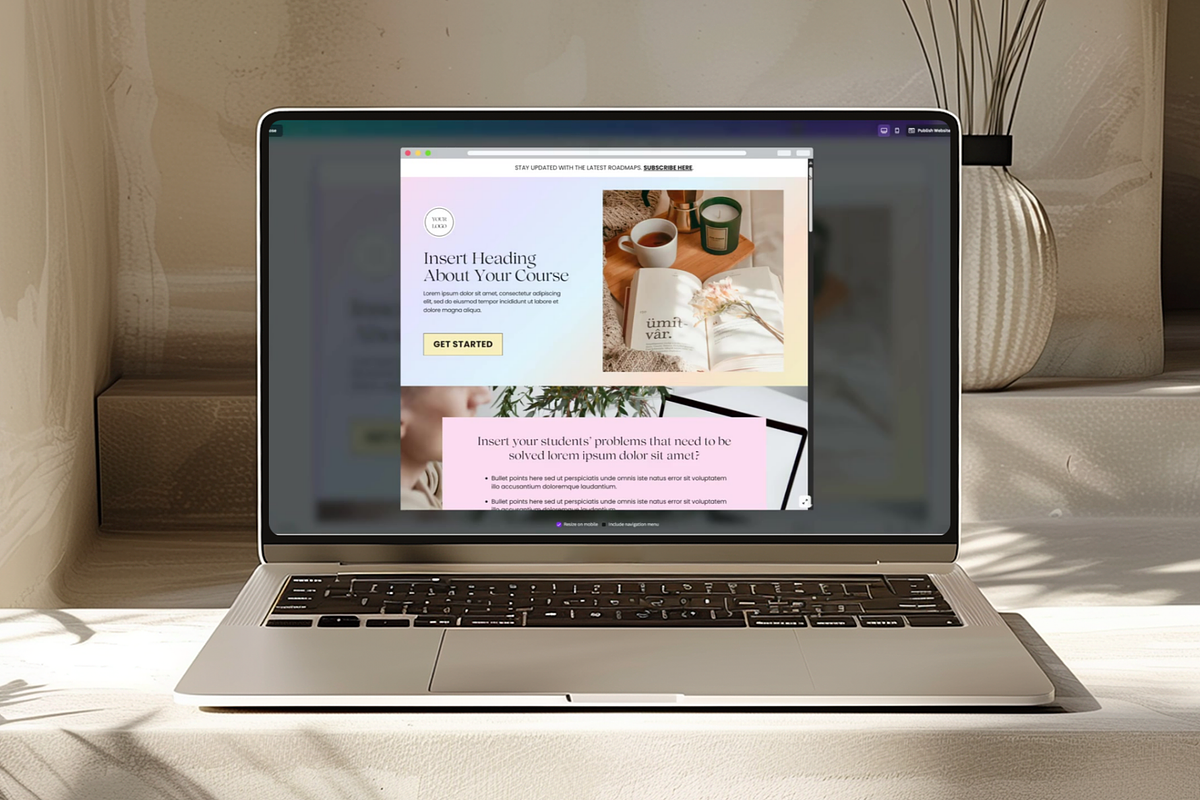 IRIS Course Creator Landing Page, a Landing Page Template by Creatif Foundry (Photo 2 of 7)