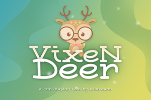 Vixen Deer Font Vector