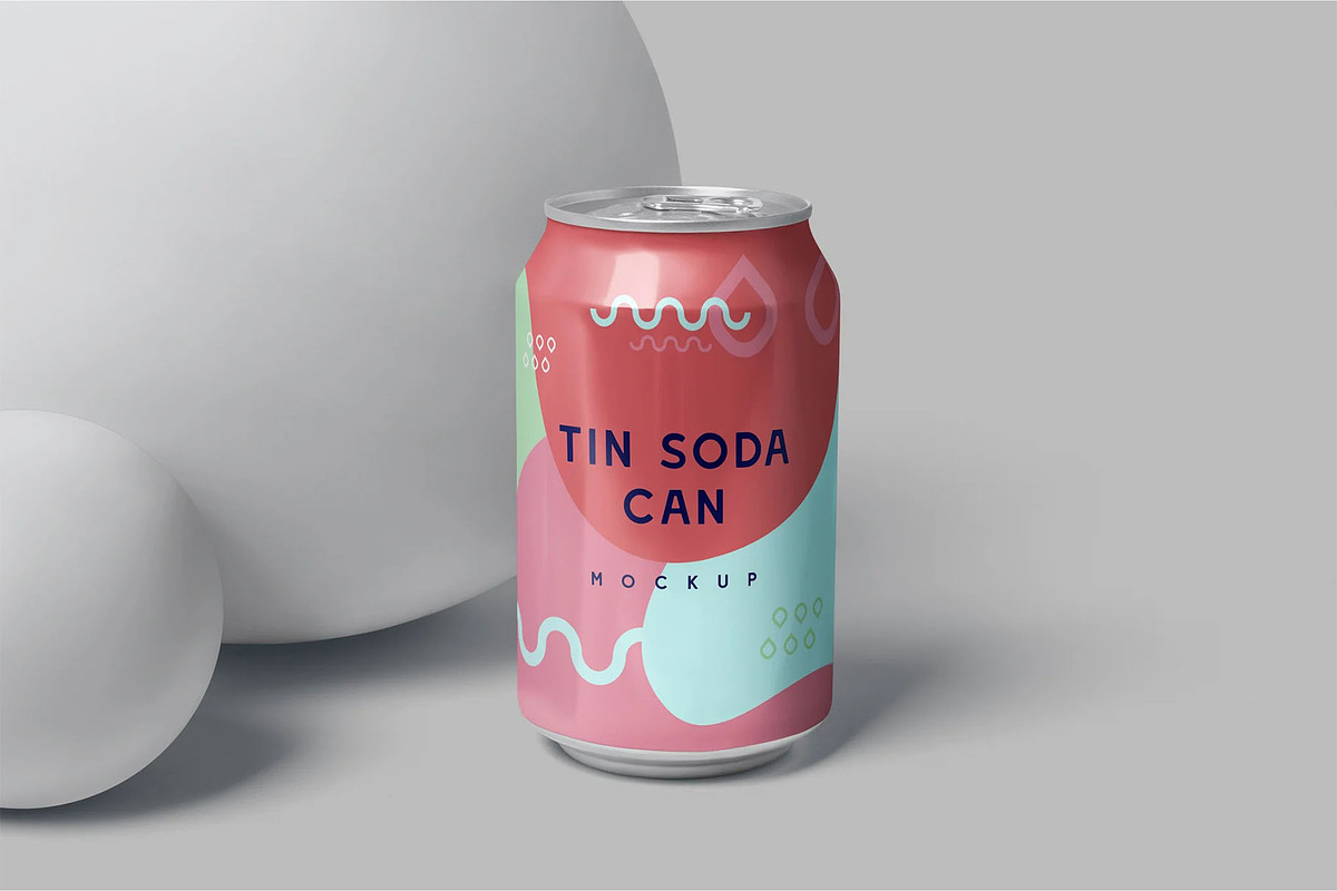 Round Tin Soda Can Mockups, a Product Mockup by megostudi0 (Photo 7 of 7)