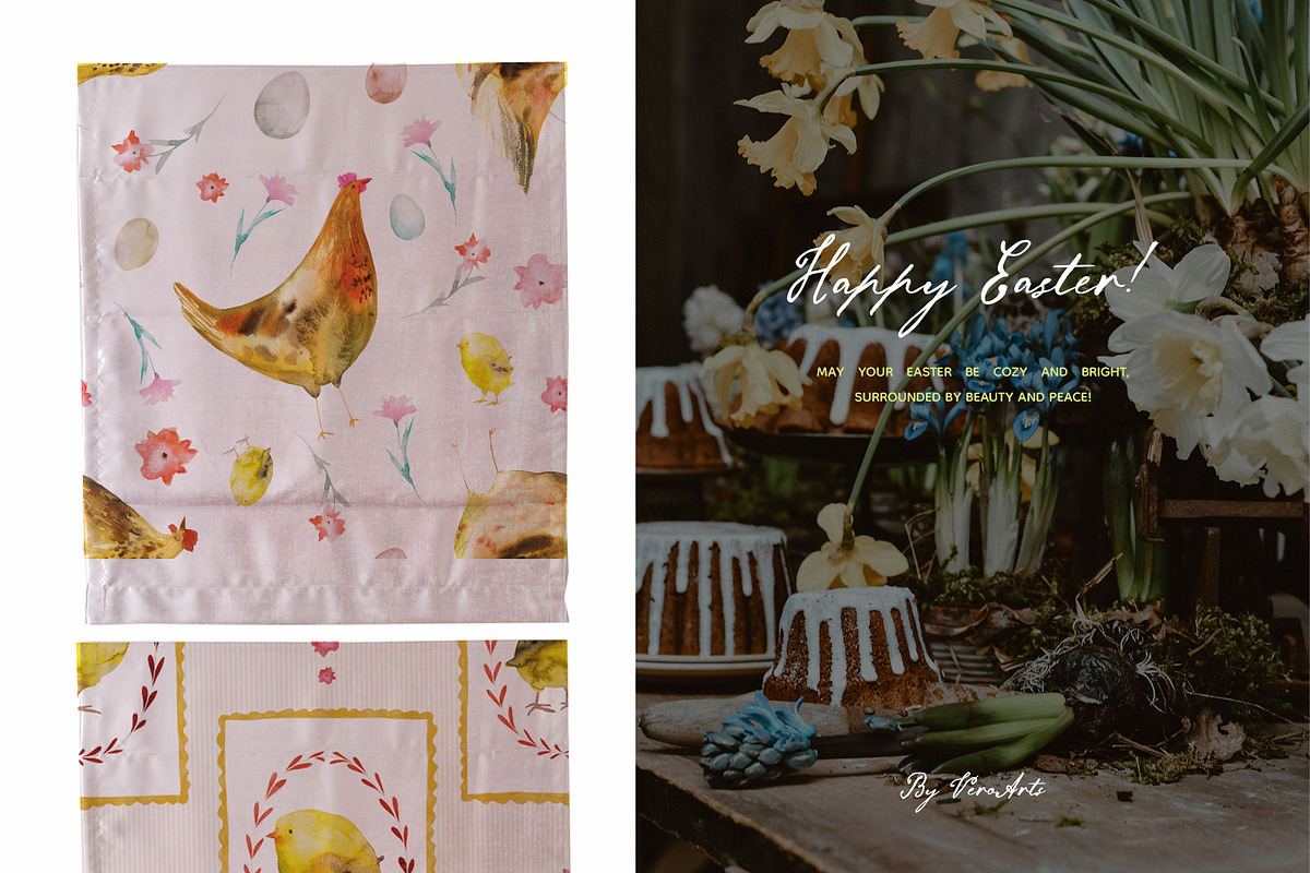 Chicken Easter seamless patterns, a Pattern Graphic by Vero Arts (Photo 11 of 12)