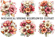 Whimsical Spring Wildflower Clipart, an Illustration by OK Design (Thumbnail 2 of 6)