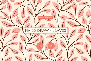 Climbing Leaves Seamless Pattern