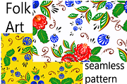 Folk art magic birds in flowers, a Decorative Illustration by IPVector (Thumbnail 3 of 4)