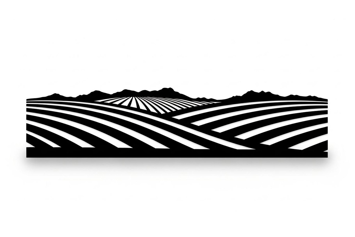 Scenic Rural Landscape Silhouette, a Graphic by BIPLOB EXPERT (Photo 7 of 13)