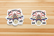 retro skeleton riding warplane, a Branding & Logo Template by Judsart (Thumbnail 2 of 3)