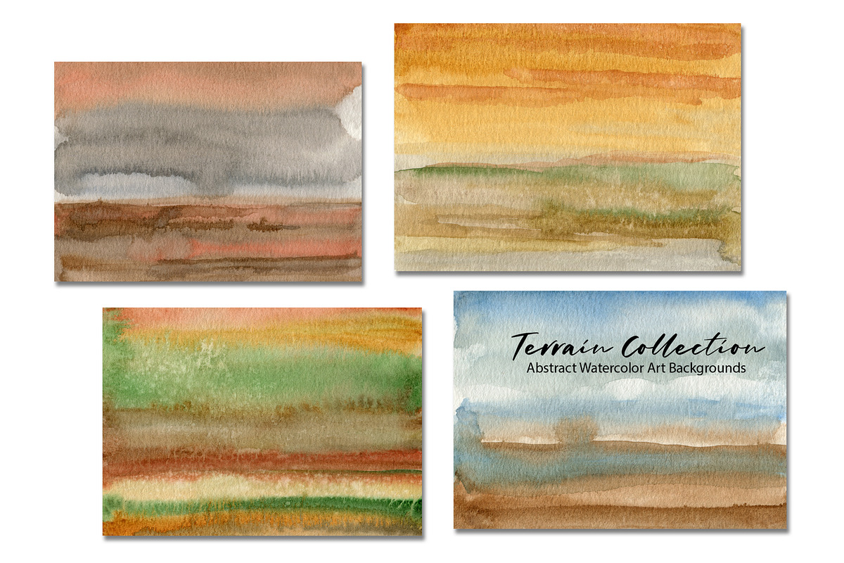 Terrain Watercolor Abstract Textures, a Texture Graphic by Marmoris.Arts (Photo 4 of 20)