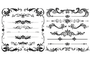 Set Of Calligraphic Frames, Page