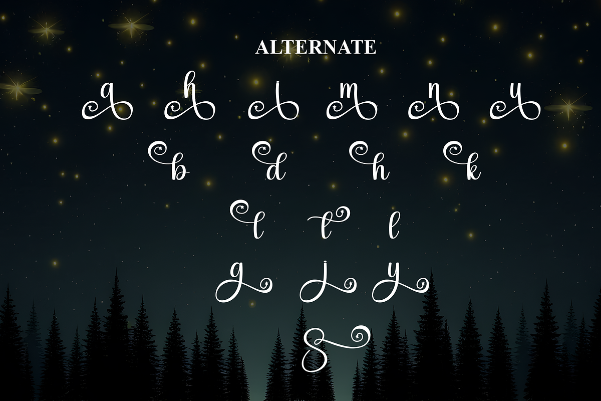 Starnight | Script Font, a Handwritten Font by Scratchones (Photo 8 of 9)