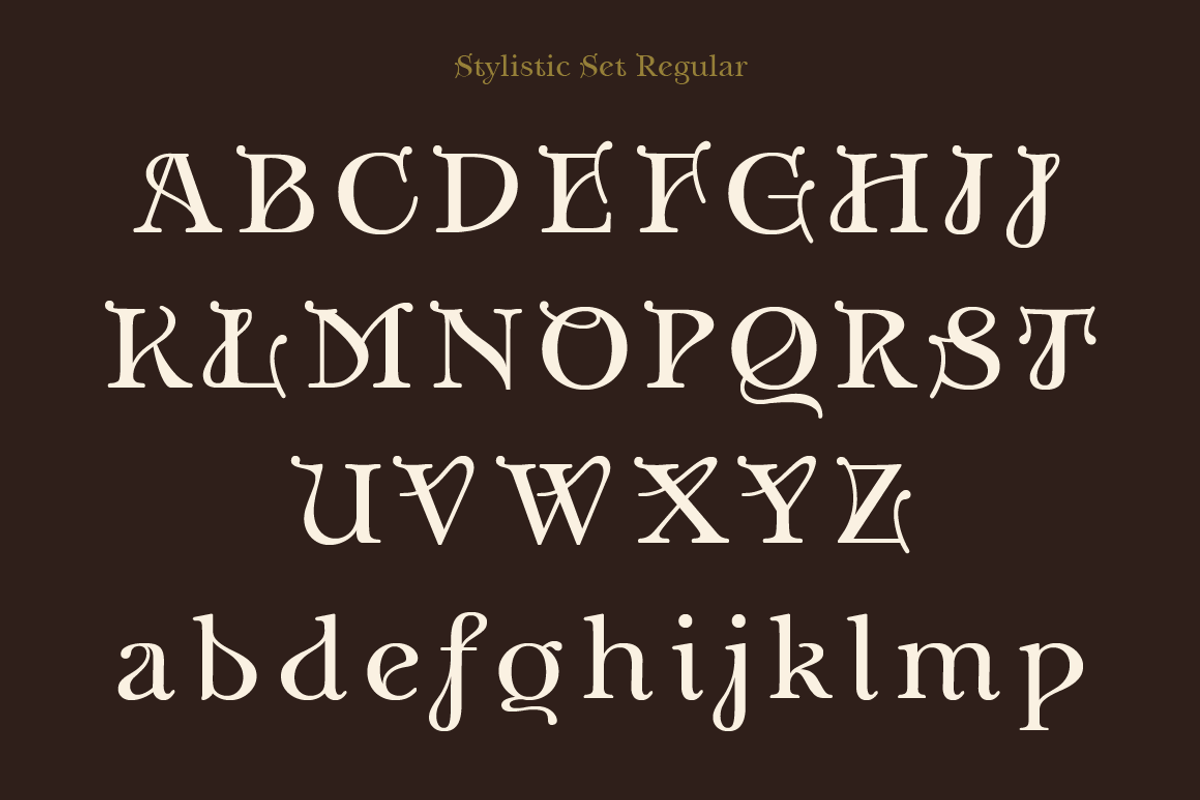 Anges - stylistic Art Nouveau font, a Serif Font by TypeFaith Fonts (Photo 8 of 13)