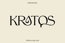 Kratos - Modern Logo Font
