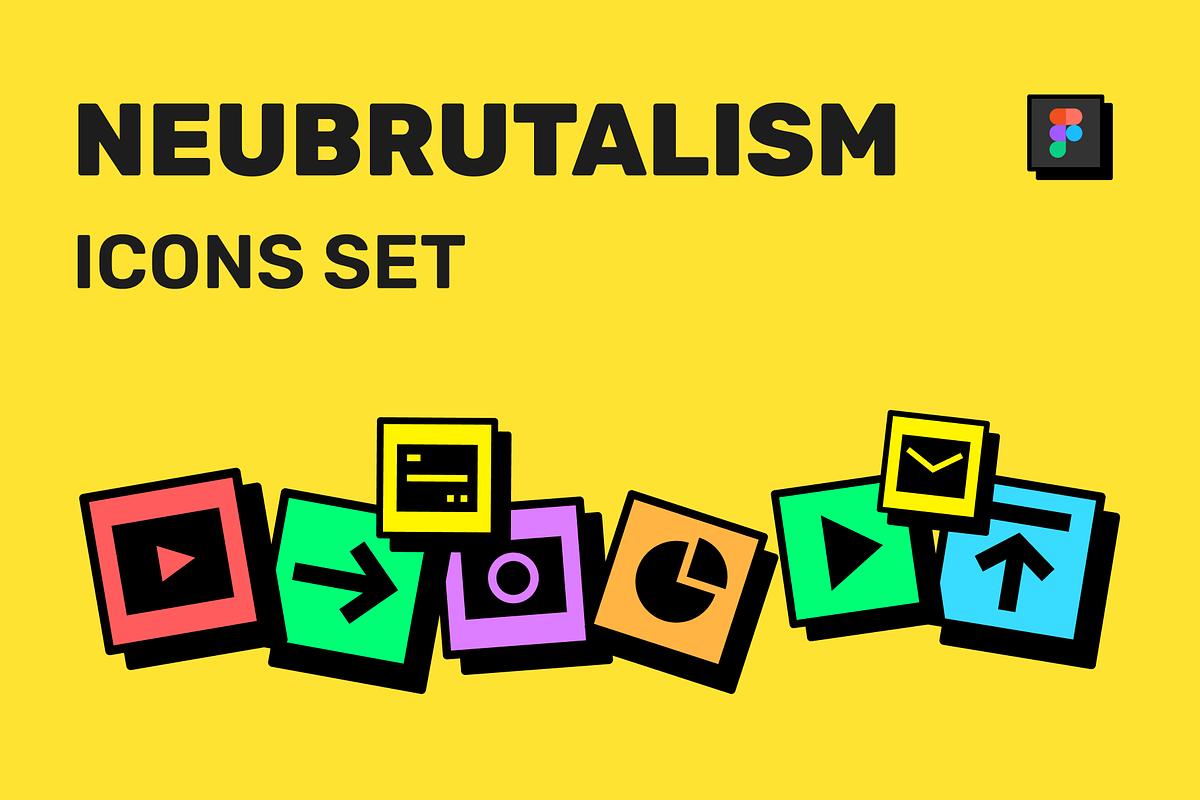 Neubrutalism Icons Set, an Icon by Amazing Custom Icons (Photo 1 of 6)