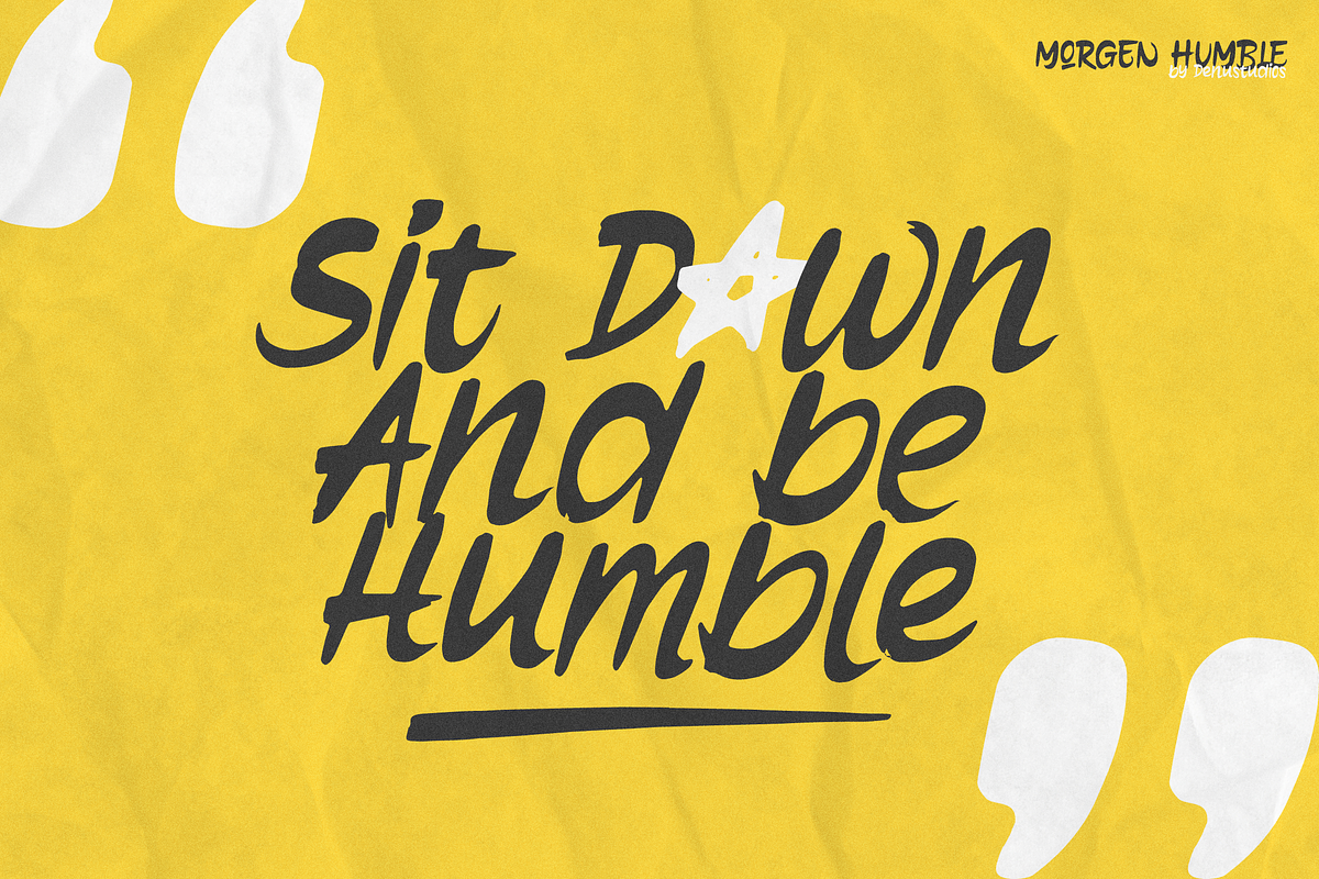 Morgen Humble | Solid Brush Font, a Handwritten Font by Denustudios (Photo 6 of 13)
