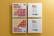 Square Book Hardcover Mockup Set, a Print Template by Deeplab (Thumbnail 20 of 20)