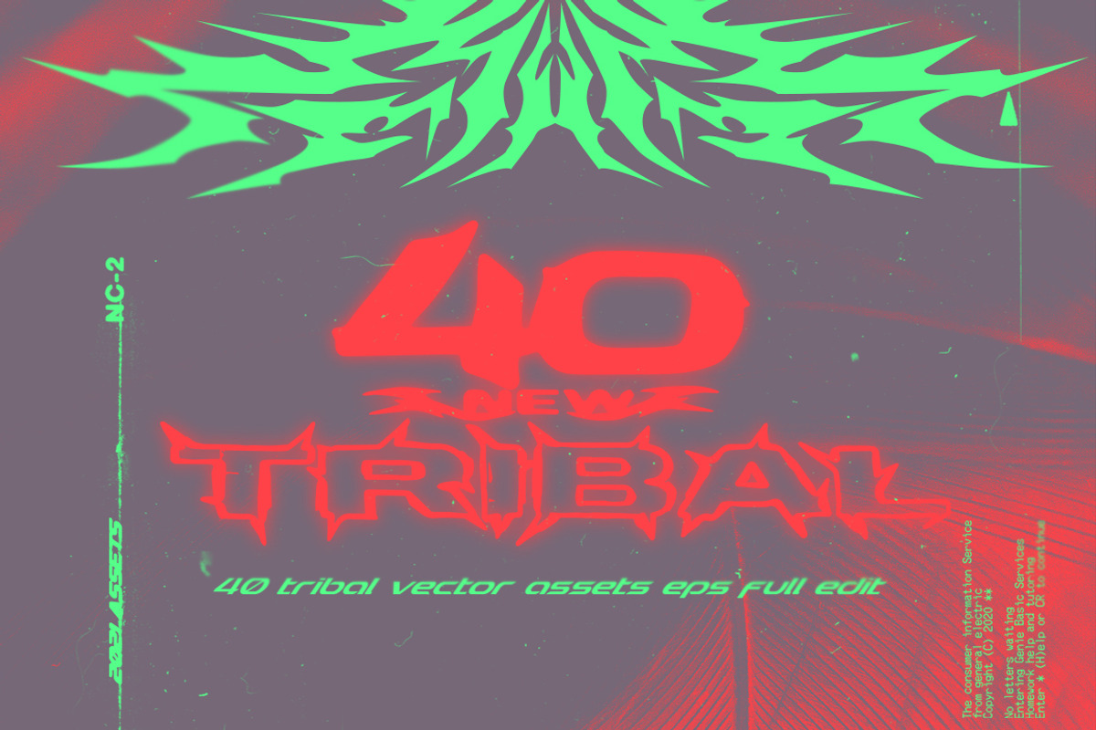 40 New Tribal, a Decorative Illustration by HYPER HIROⓇ (Photo 1 of 4)