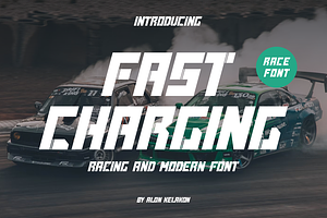 Fast Charging, a Sans Serif Font by alon kelakon