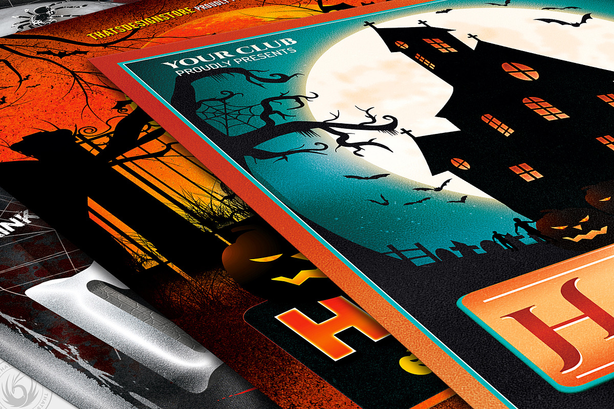Halloween Flyer Bundle V7, a Flyer Template by ThatsDesignArt (Photo 3 of 7)