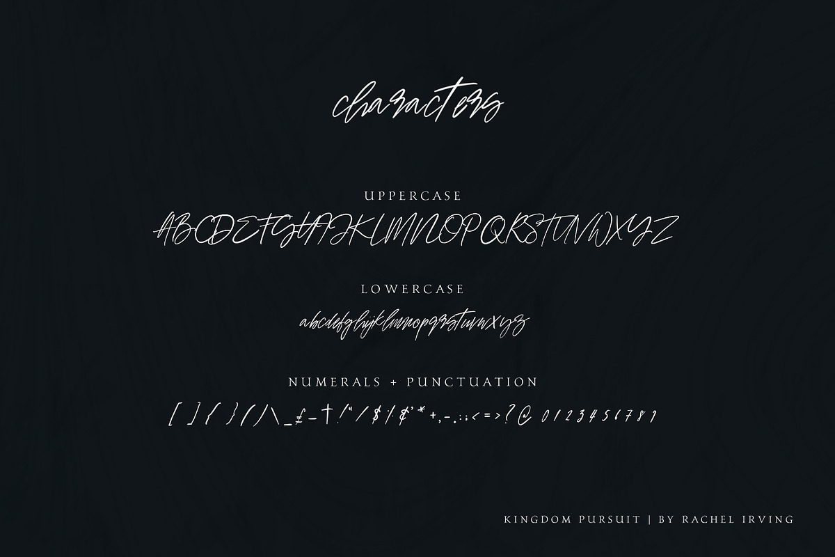 Kingdom Pursuit | Script Font preview 8