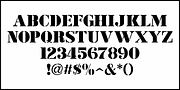 Stencil Edition JNL, a Font by Jeff Levine Fonts (Thumbnail 3 of 5)