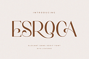 Esroca - Elegant Sans Serif Font, a Sans Serif Font by Aqeel_Art (Thumbnail 1 of 9)