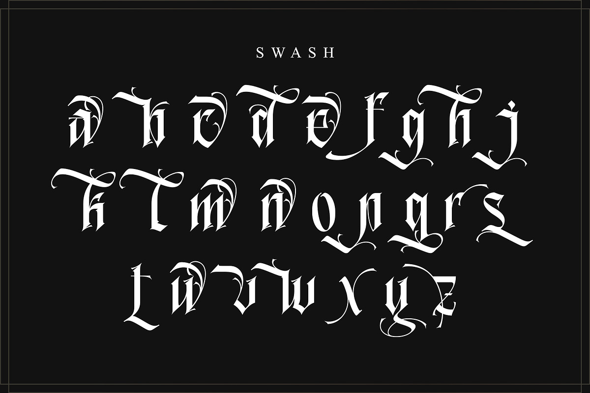 Blacker Spirit, a Blackletter Font by Letterara (Photo 13 of 15)