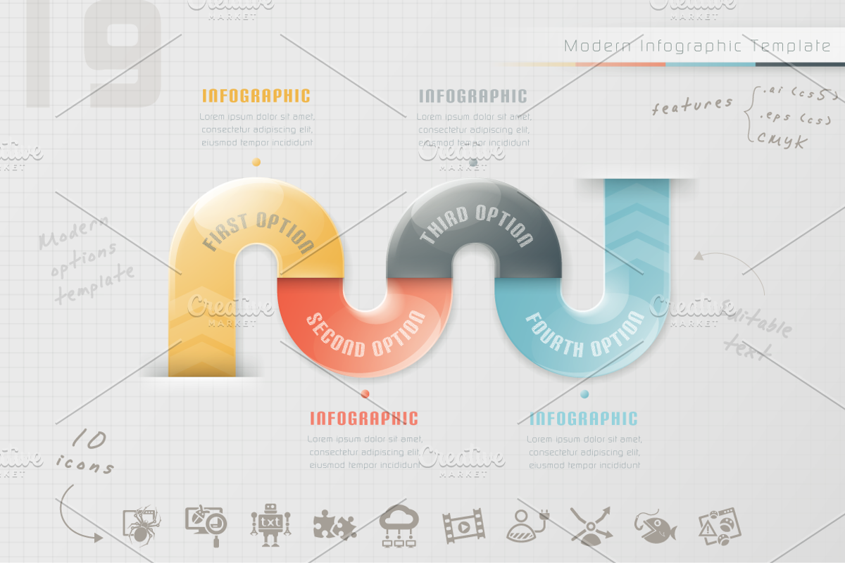 Modern Infographic Options (19), a Presentation Template by Infographic ...