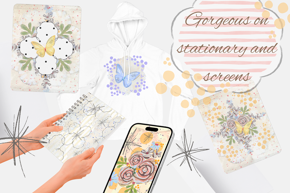 Butterflies and florals - nostalgia, an Object Graphic by Grandma's Lore (Photo 7 of 11)