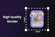 3D Digital Marketing Icon, an Object Graphic by Artnivora.Std (Thumbnail 2 of 4)
