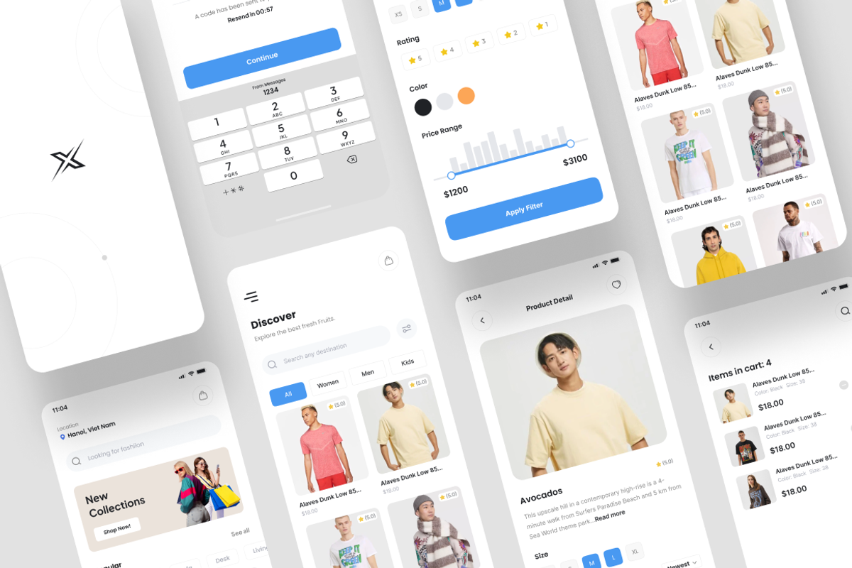 X-Style - Fashion App UI Kit, an UI Kit Template by iDoodle Studio (Photo 4 of 4)