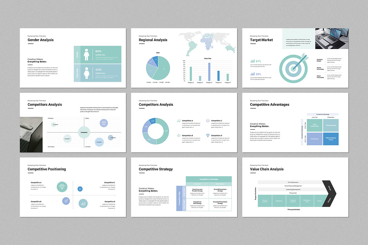 Marketing Plan PowerPoint Template, a Marketing Template by CreativeSlides (Photo 4 of 8)