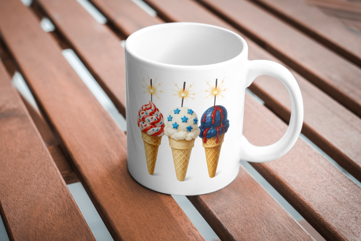 Sparkler Ice Cream PNG – Sublimation, a Seasonal Illustration by Smillyy Threads (Photo 5 of 6)