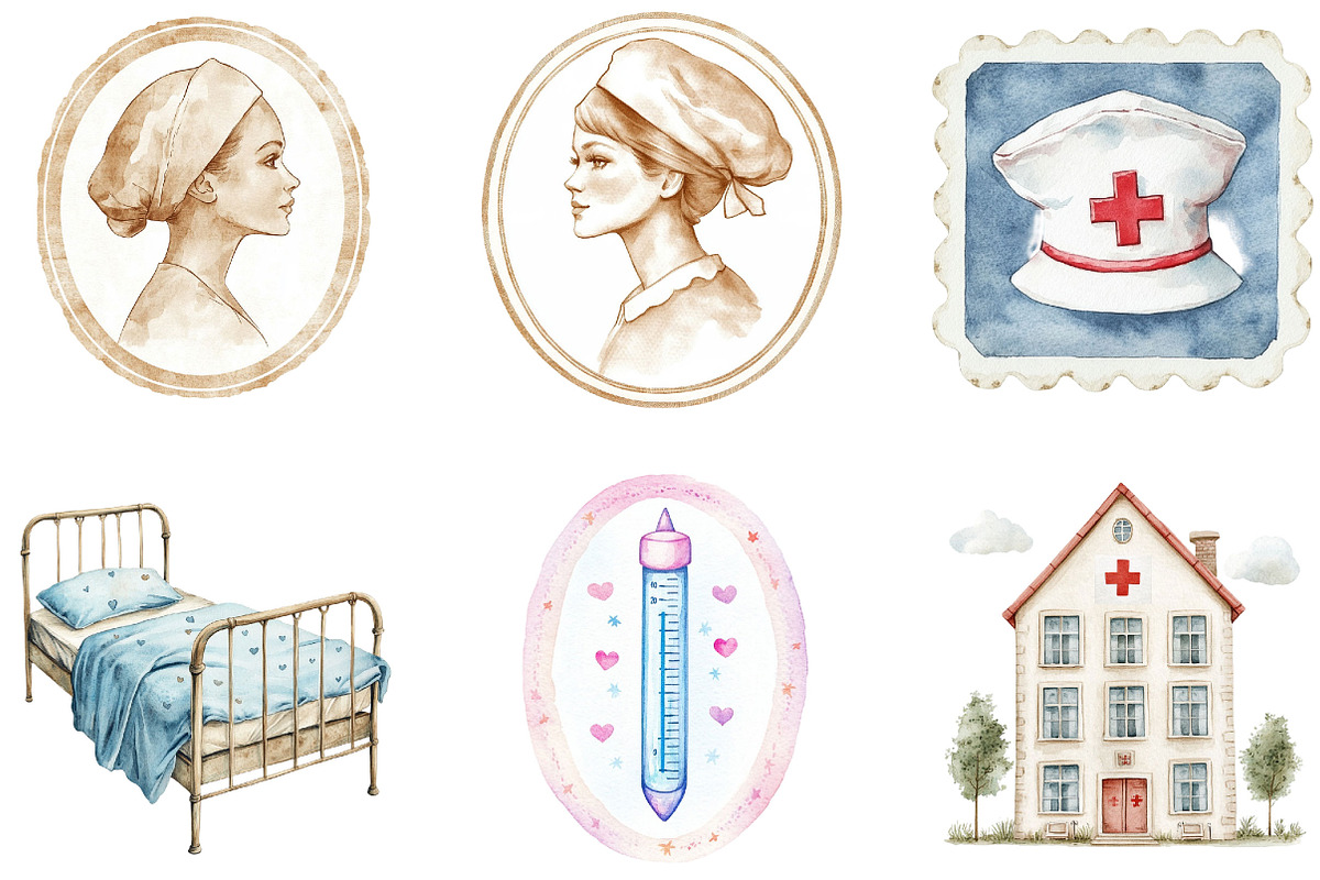 Nurse Life Postage Stamp PNG, a Seasonal Illustration by Designking (Photo 3 of 5)