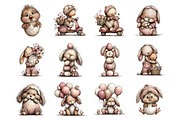 Whimsical Easter Clipart, an Illustration by SinaCreation (Thumbnail 2 of 11)