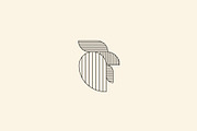 Chicken Rooster Line Logo Design, a Branding & Logo Template by Vectoryzen (Thumbnail 1 of 2)