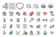 Academic Disciplines Education Icons, an Outline Icon by Good Stuff No Nonsense (Thumbnail 5 of 5)