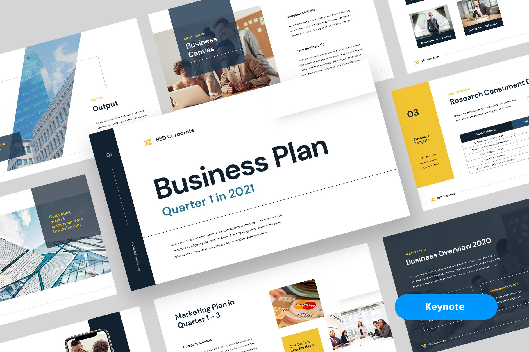 Business Plan Keynote Template, a Presentation Template by rgbryand
