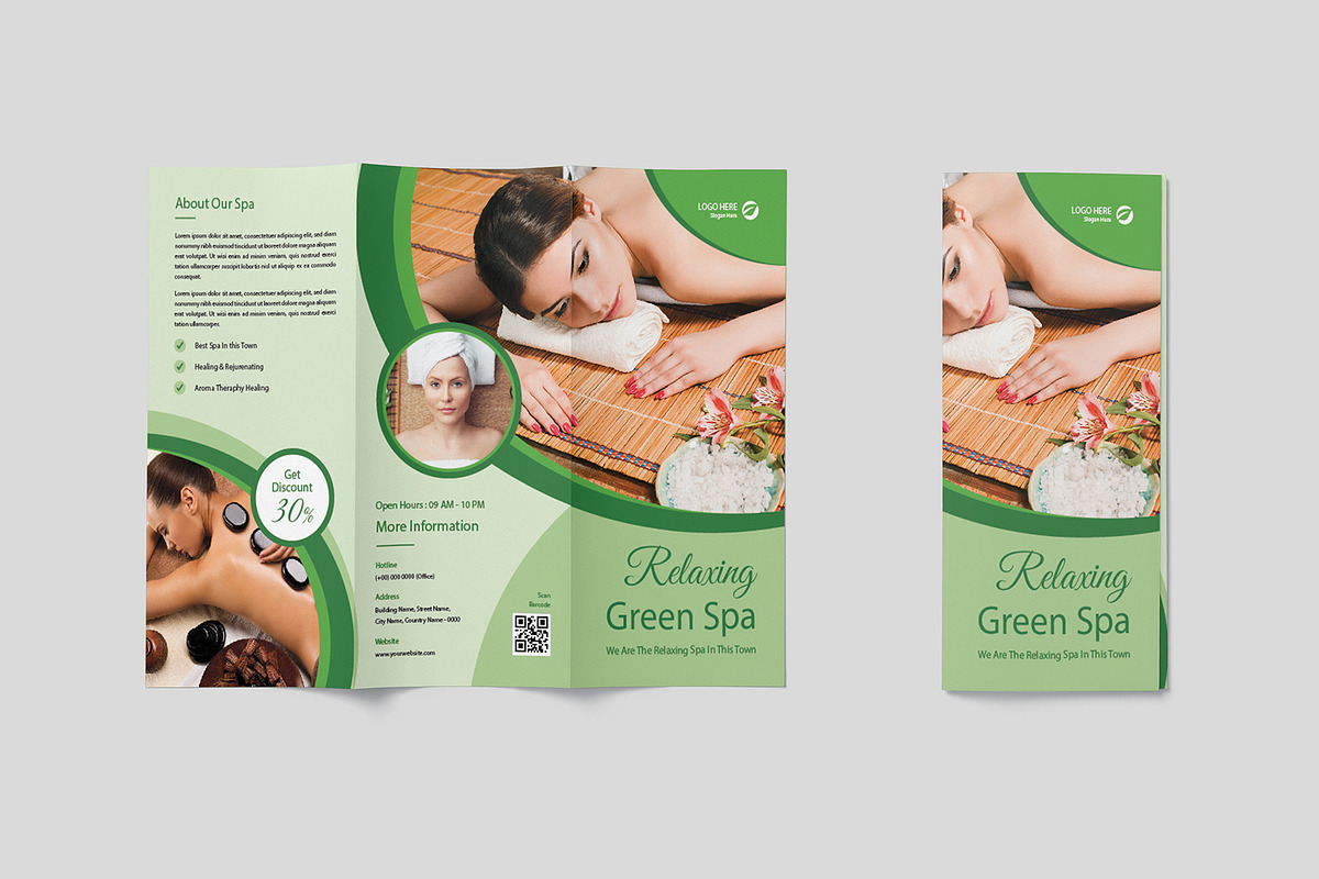 Relaxing Spa Trifold Brochure, a Templates & Theme by Formatika Studio (Photo 3 of 4)