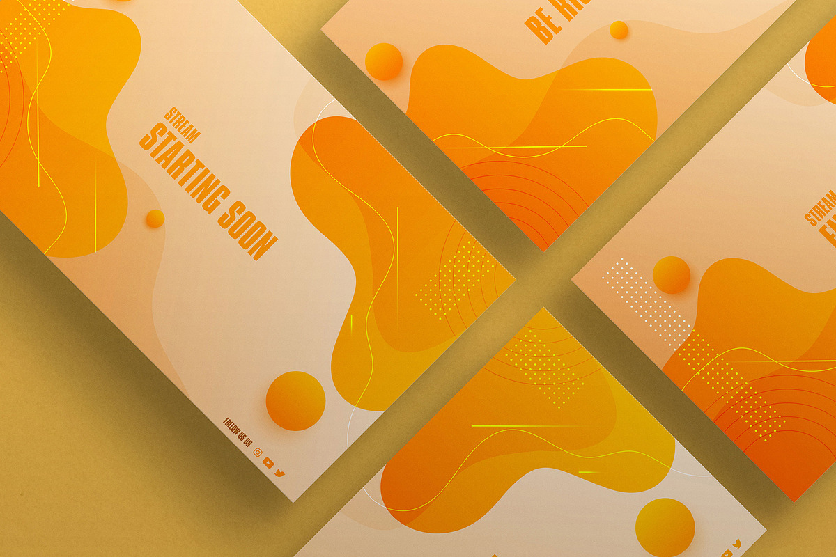 Orange Abstract Static Overlay, a Social Media Template by Designs By Sachin (Photo 1 of 4)