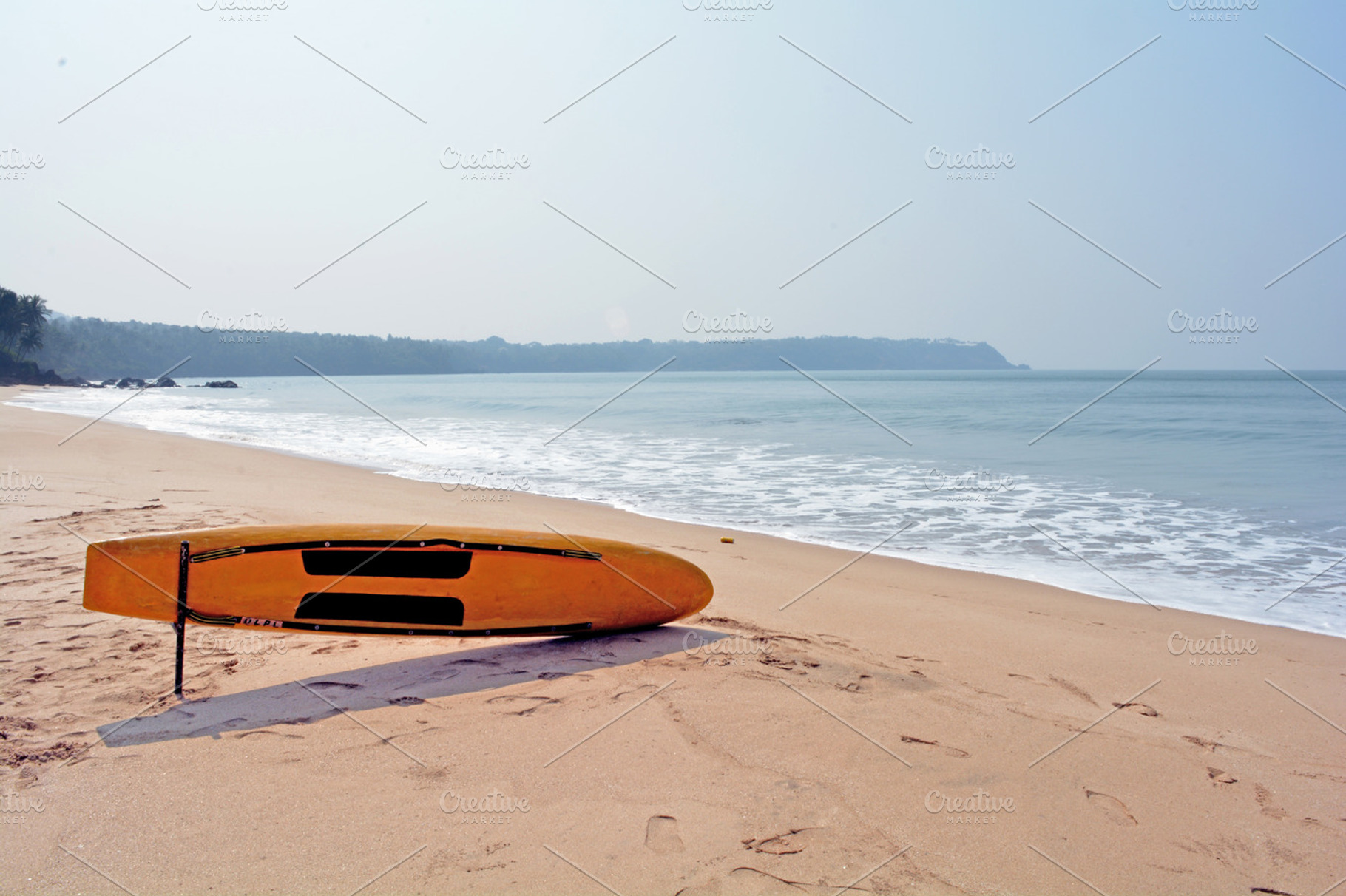 Surf Board on Beach, a Nature Photo by K_Srinivas