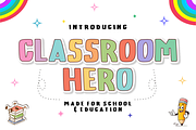 Classroom Hero -Playful Display Font, a Handwritten Font by KiddoGlyphs Studio (Thumbnail 1 of 5)