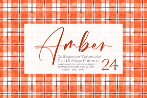 Amber Plaid & Stripe Patterns