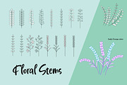 Floral Brushes|for Illustrator, a Brush Add-On by Karen J (Thumbnail 3 of 6)