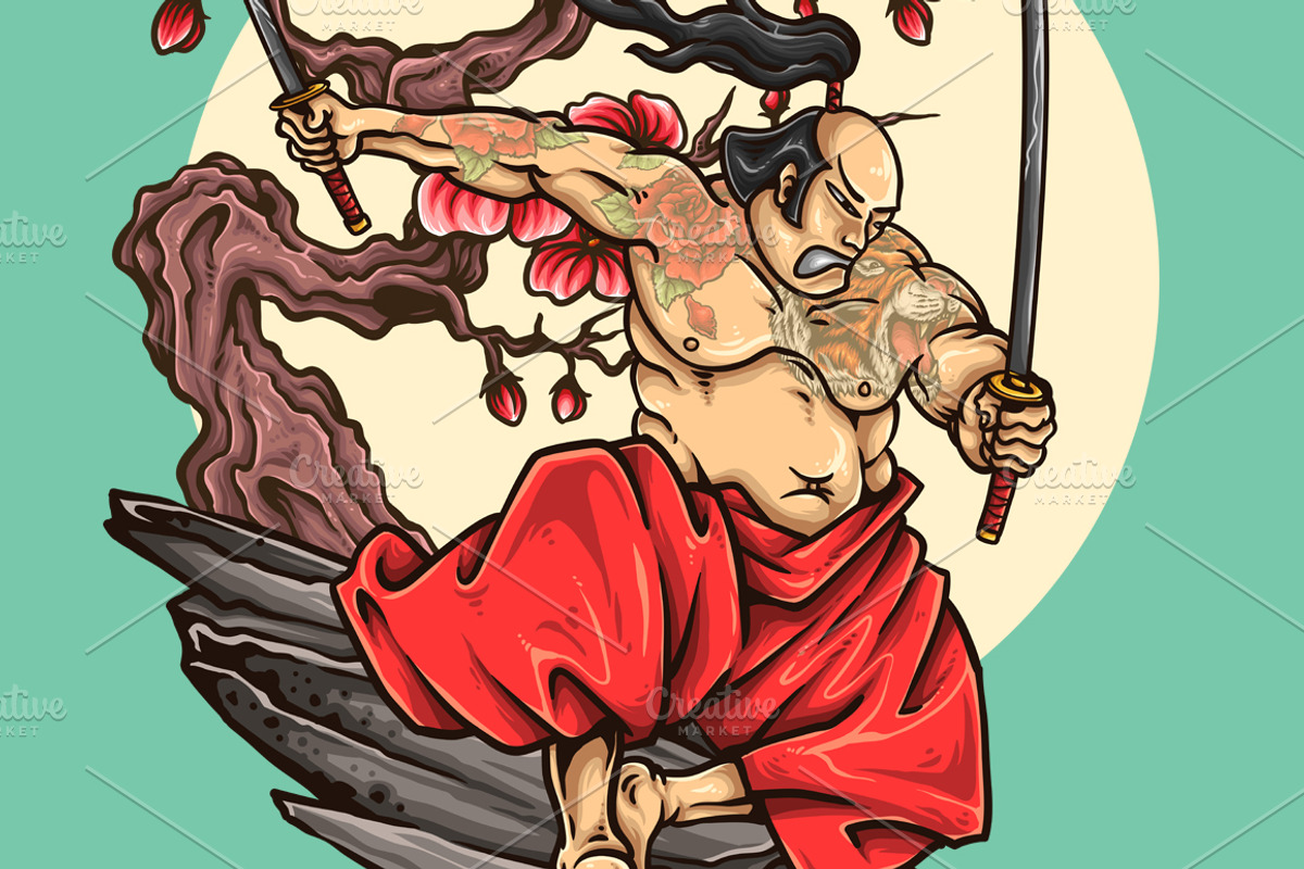 Samurai Hero, a Person Illustration by TSV Art Collective (Photo 1 of 3)