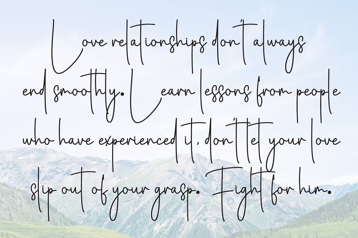 Overthinking | Script Font, a Handwritten Font by Scratchones (Photo 6 of 8)