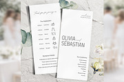 Elegant Wedding Program Canva bd008, a Card Template by TyphoonStudio (Thumbnail 1 of 10)